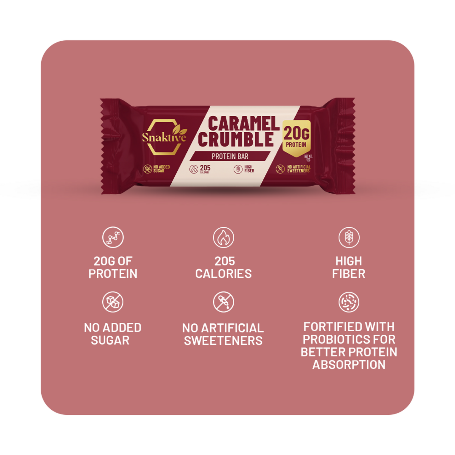 Protein Bars - Caramel Crumble (Box of 12)