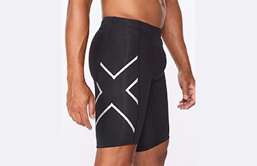 Core Compression Shorts Mens Black/Silver