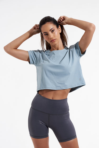Performance Crop Top - Seagrass