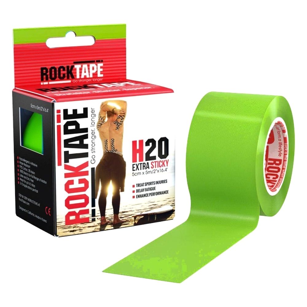 Tape - H2O Extra Sticky Kinesiology - Lime (5cm x 5m)