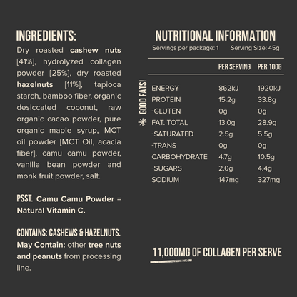 Chief Collagen Hazelnut Brownie Protein Bars (12 Bars)