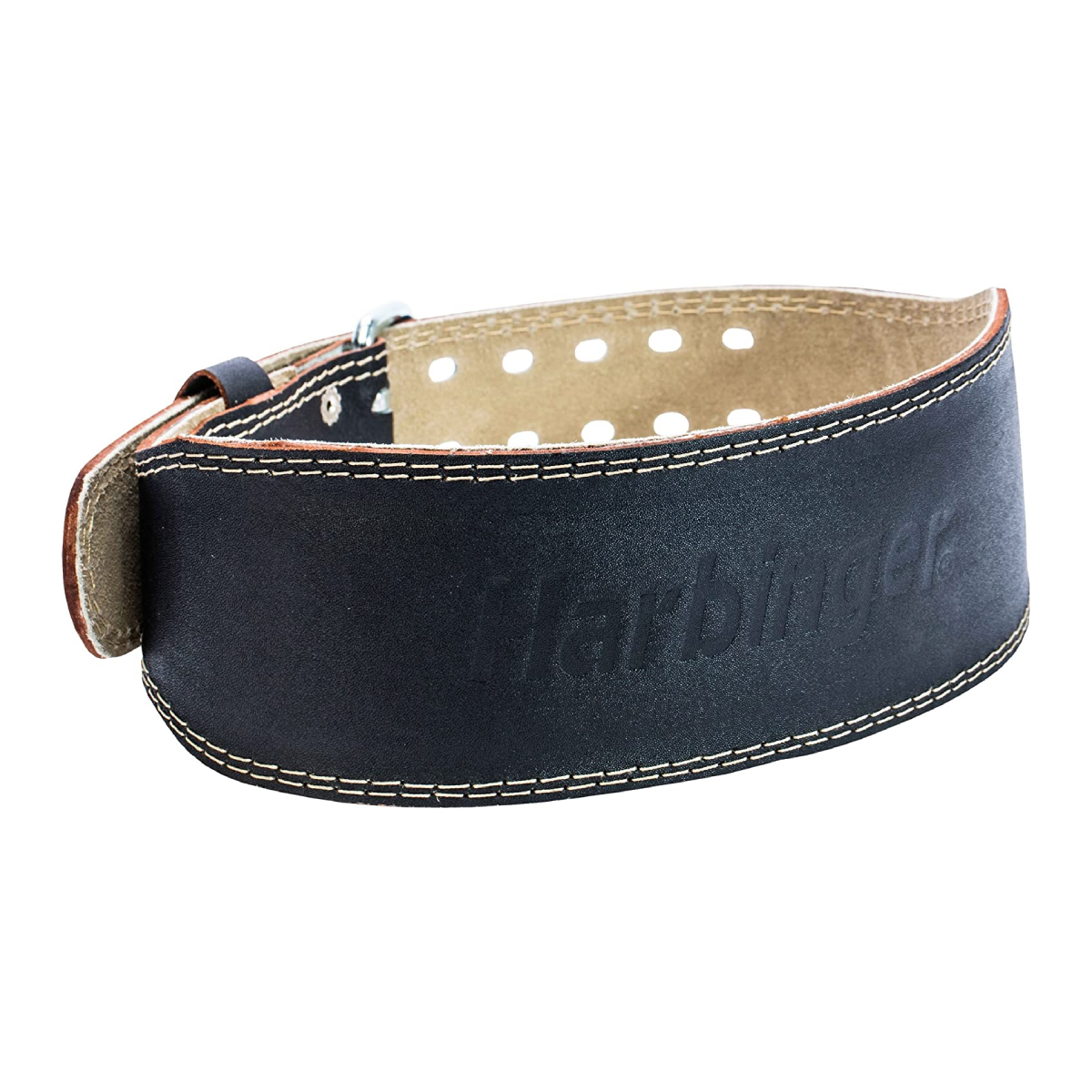 Padded Leather Belt - Black