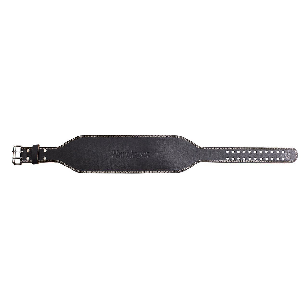 Padded Leather Belt - Black
