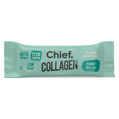 Chief Collagen Peanut Butter Protein Bars (12 Bars)