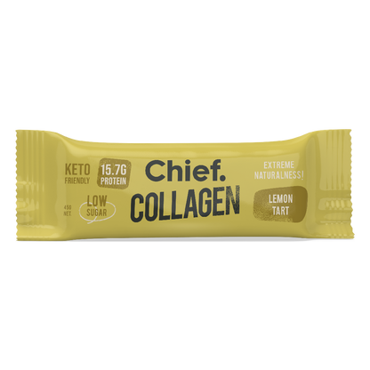 Chief Collagen Lemon Tart Protein Bars (12 Bars)