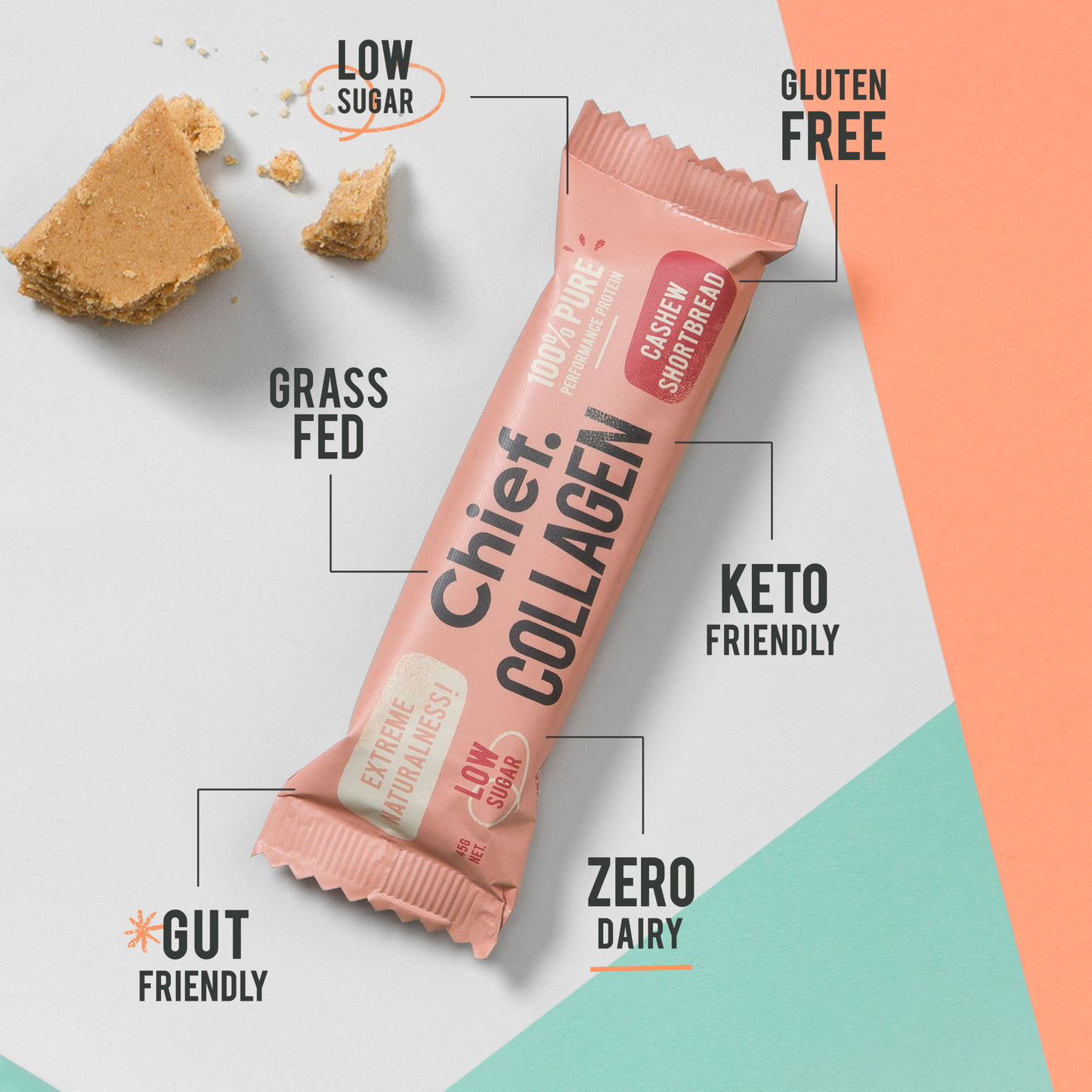 Keto friendly zero dairy protein bars