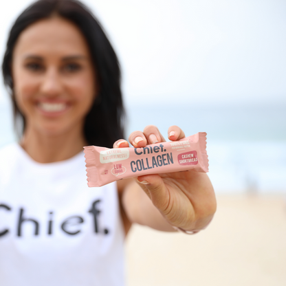 Low sugar gluten free collagen bars